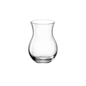 Vase CASOLARE aus klarem Glas mit bauchiger Form, Frontansicht