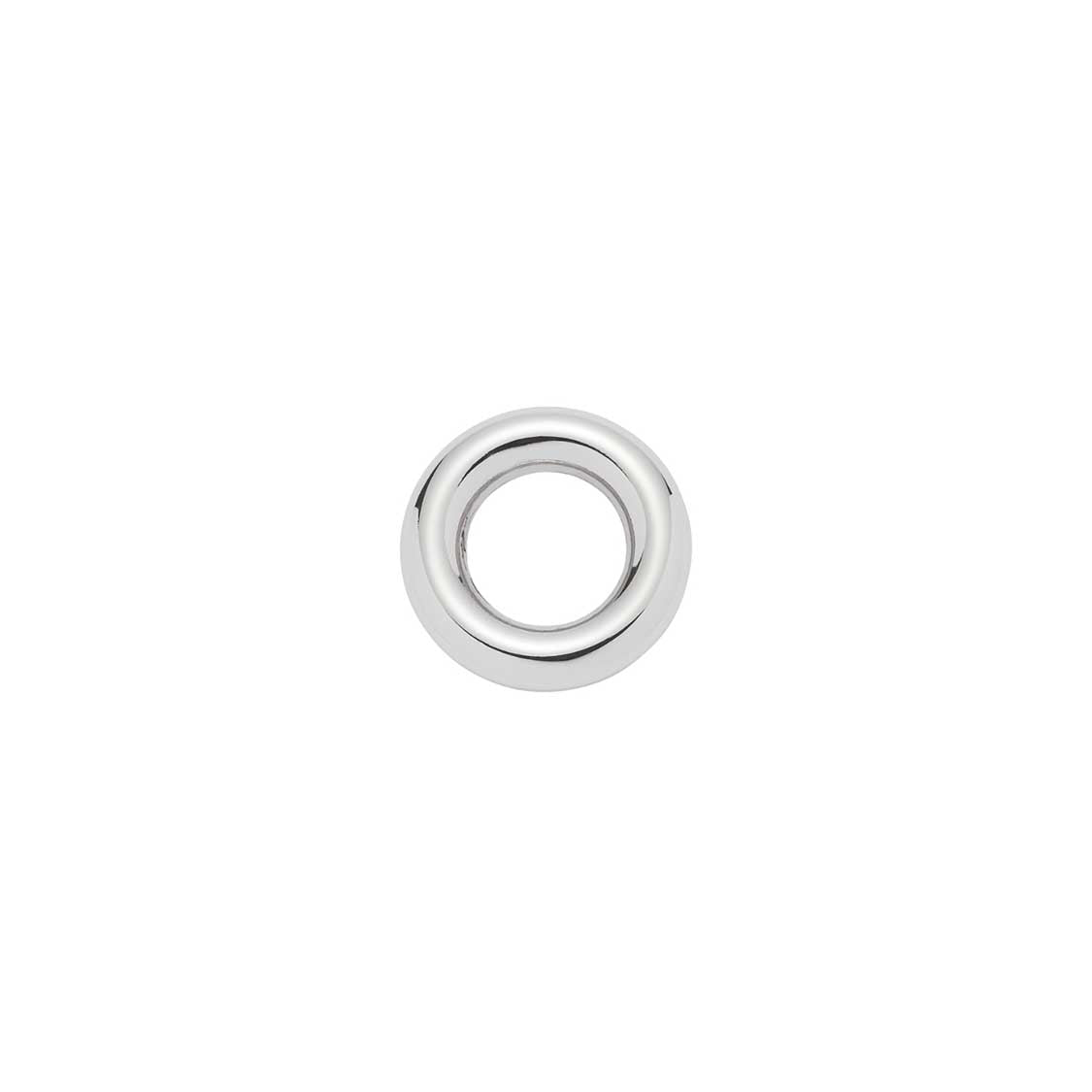 Edelstahlring BRACCHIALE Clip & Mix silber, Draufsicht auf weißem Hintergrund