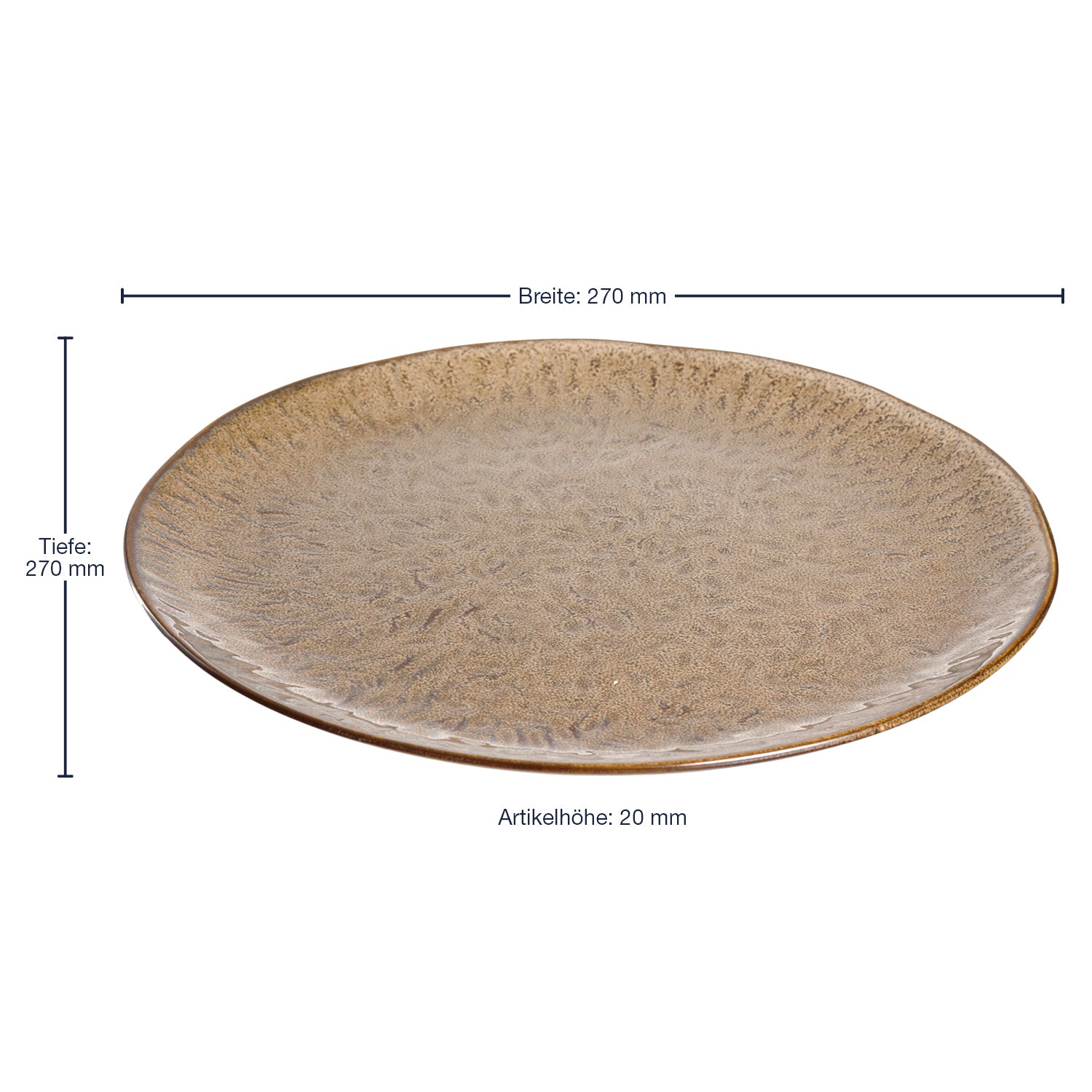 Massangaben zu Keramikteller MATERA 27 cm beige