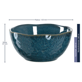 Massangaben zu Keramikschale MATERA 12 cm blau