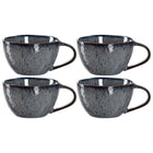 Keramiktasse MATERA 290 ml anthrazit 4er-Set