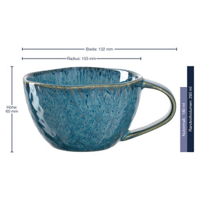 Massangaben zu Keramiktasse MATERA 290 ml blau