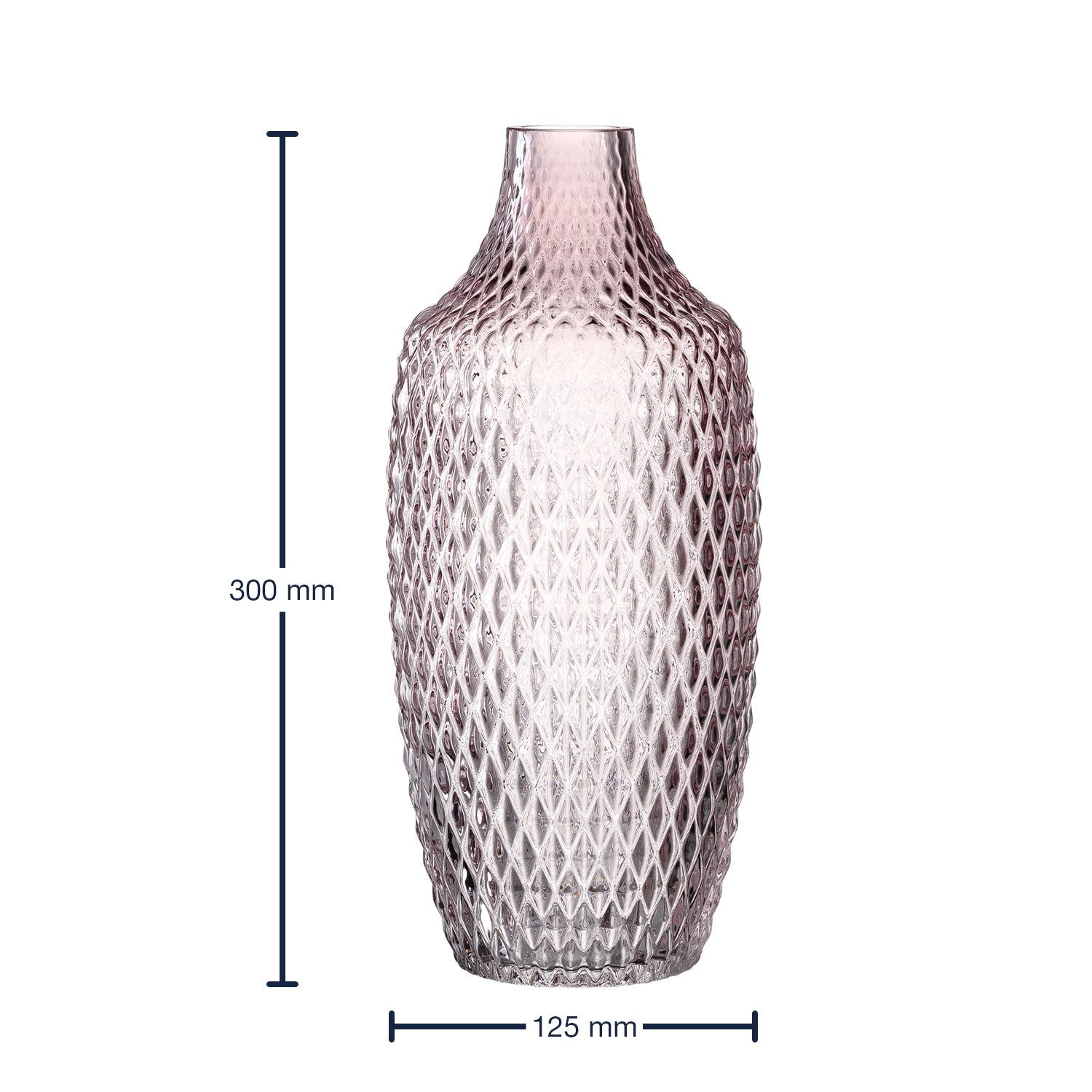 Massangaben zu Vase POESIA 30 cm viola
