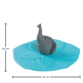 Massangaben zu Deckel BAMBINI 9 cm türkis Elefant