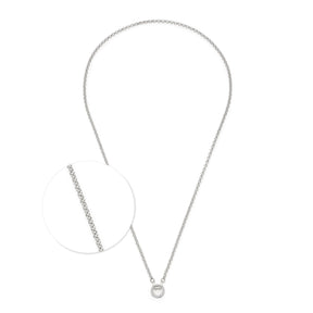 Halskette PAOLA 70 cm Clip & Mix in Silber, Detailansicht der Kette