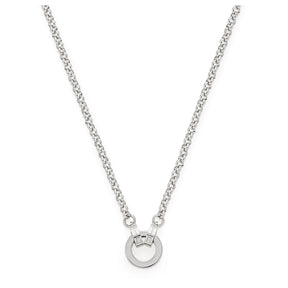 Halskette PAOLA 70 cm Clip & Mix aus Edelstahl mit ringförmigem Anhänger