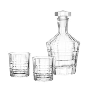 Whiskyset SPIRITII 3-teilig mit Karaffe und zwei Gläsern aus Glas