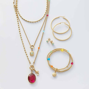Anhänger ARI Clip & Mix in Gold mit Halsketten, Ringen und Armband