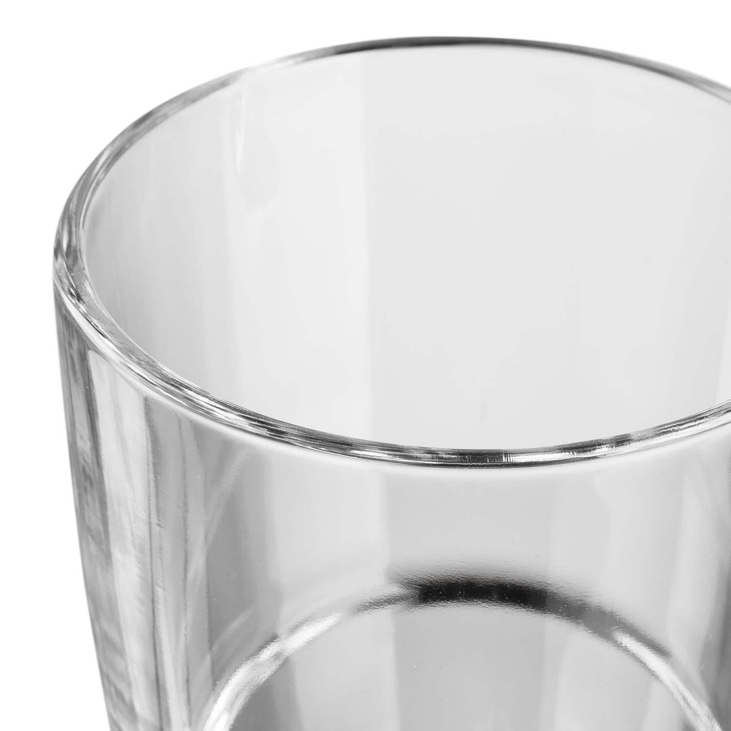 Klare Glastasse SENSO 250 ml, Detailansicht Rand und Wandung