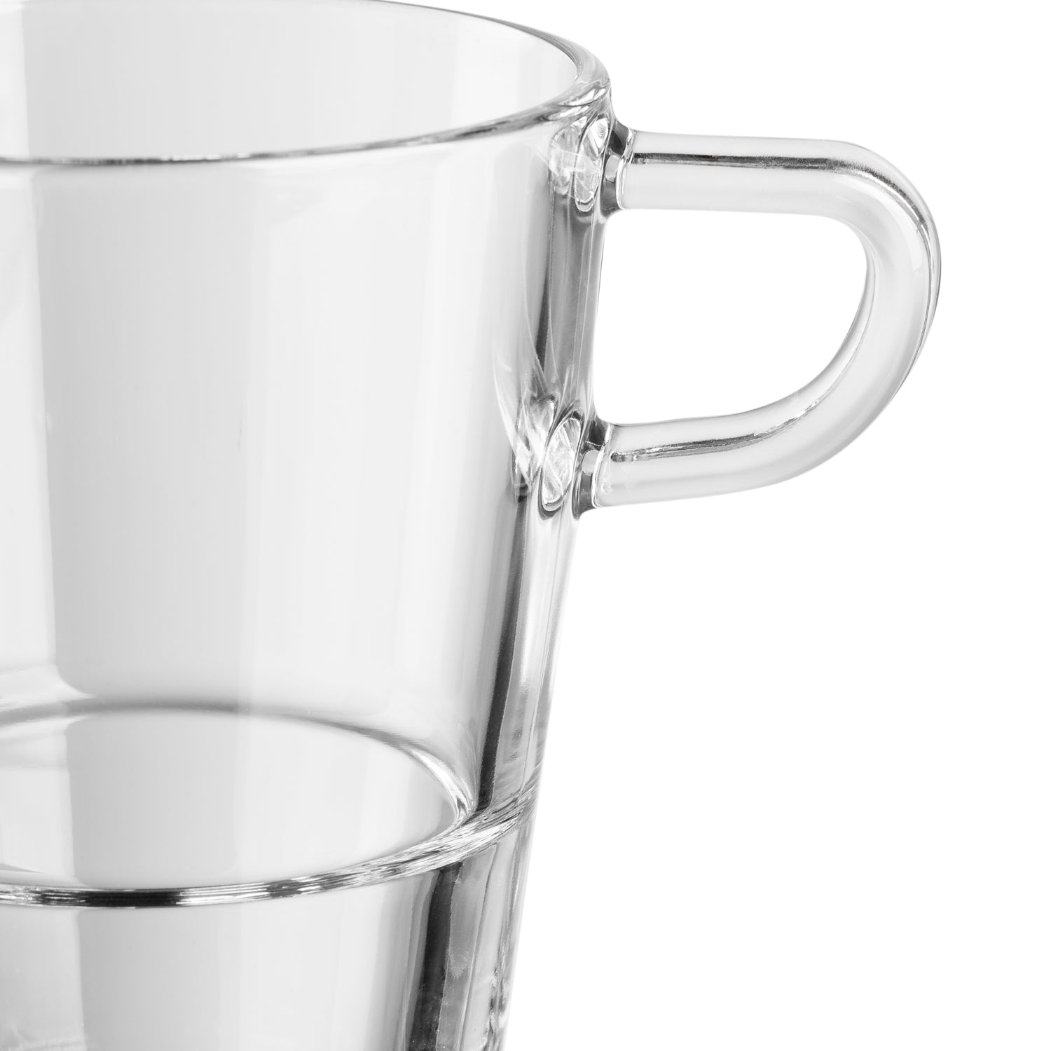 Glastasse SENSO mit Henkel, Detailansicht