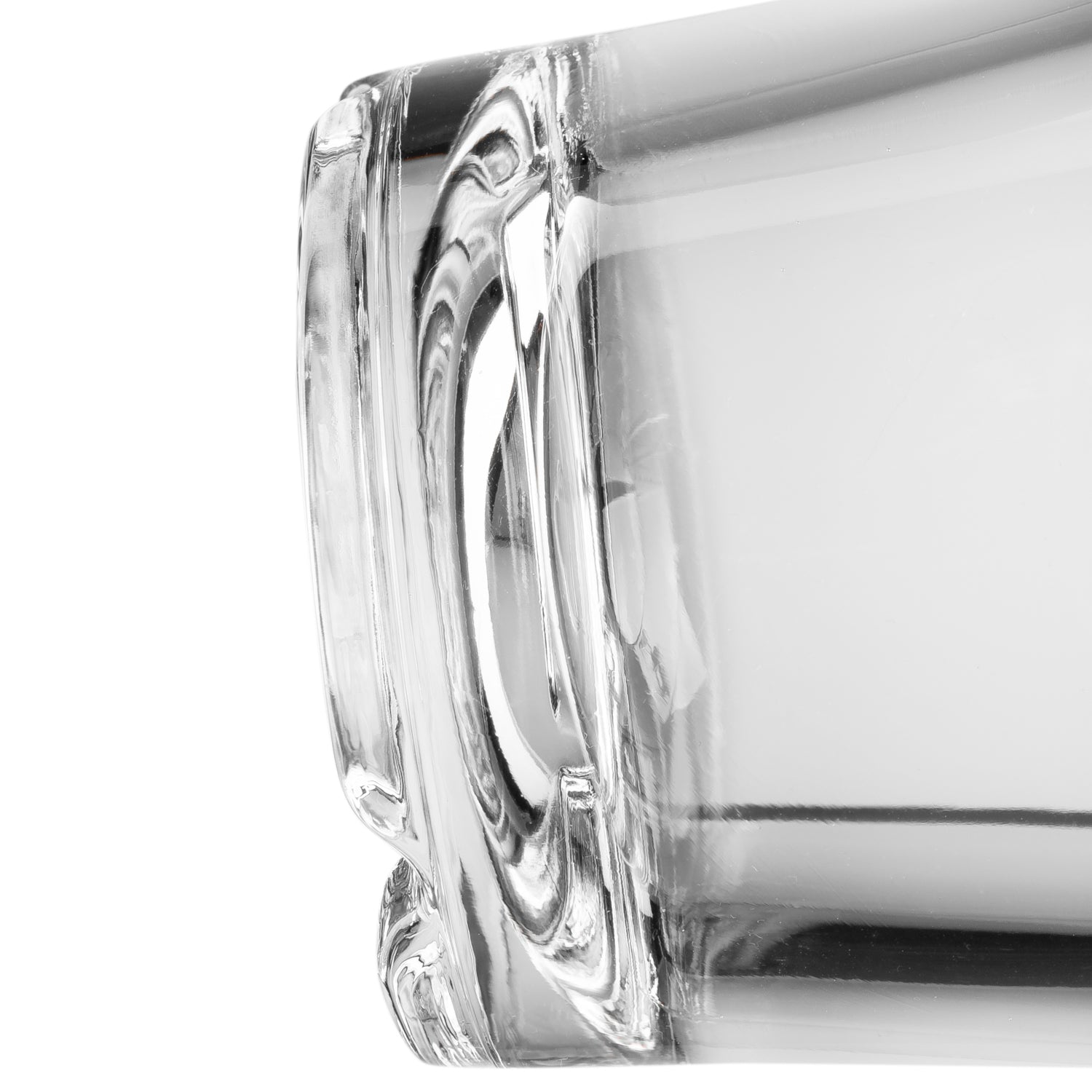 Detailaufnahme der Glasform und des Randes von Latte Macchiato SENSO