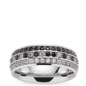 Ring ATURA 21 mit mehrfarbigen Steinen in Silber
