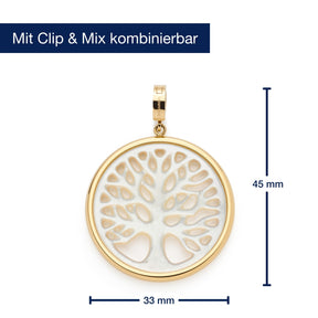 Massangaben zu Anhänger TREENA gold Clip & Mix