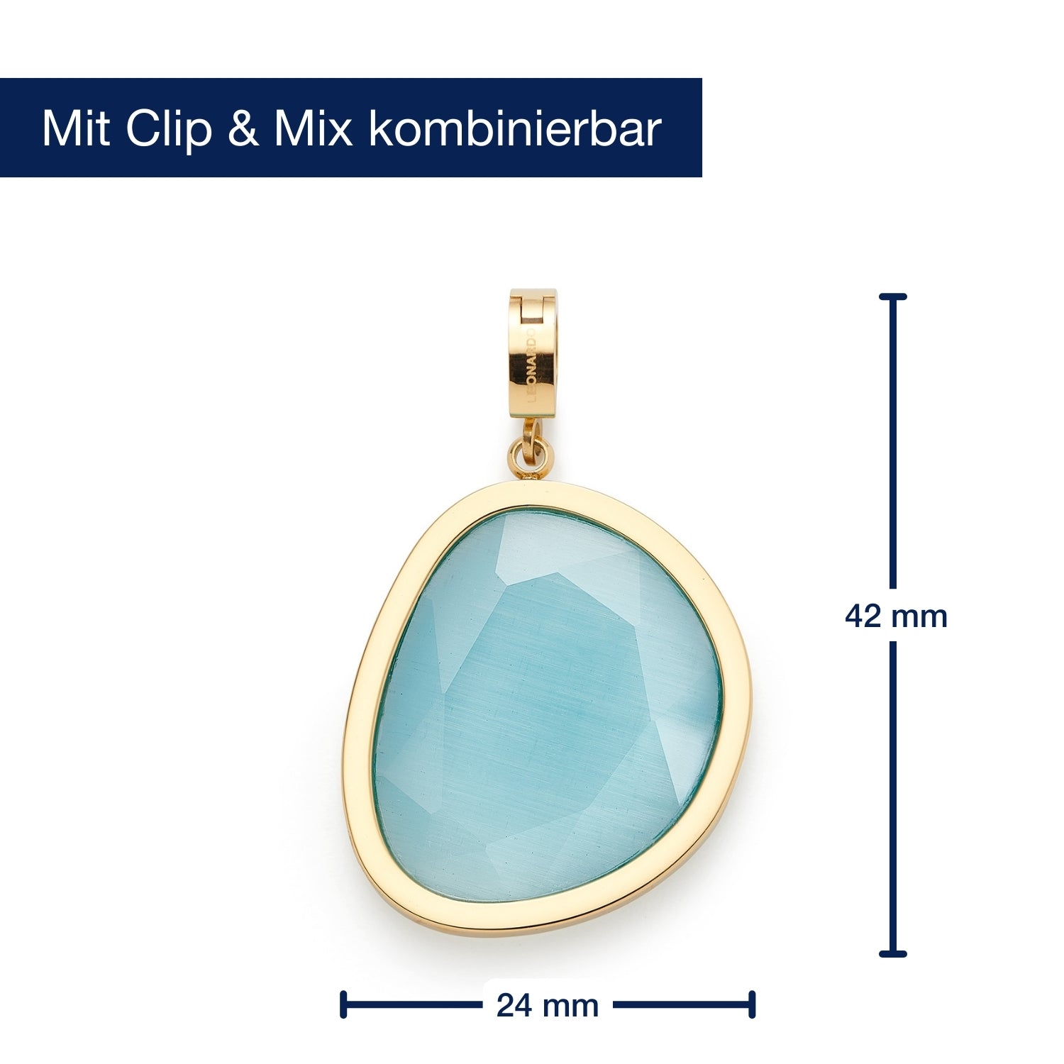 Massangaben zu Anhänger BONNY gold Clip & Mix