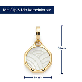 Massangaben zum Anhänger TRISH gold Clip & Mix