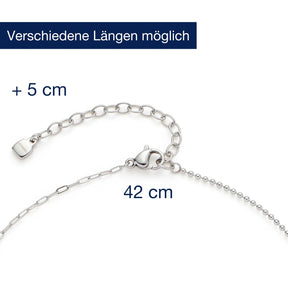 Massangaben zu Halskette PEGGY mit Verlängerungskette