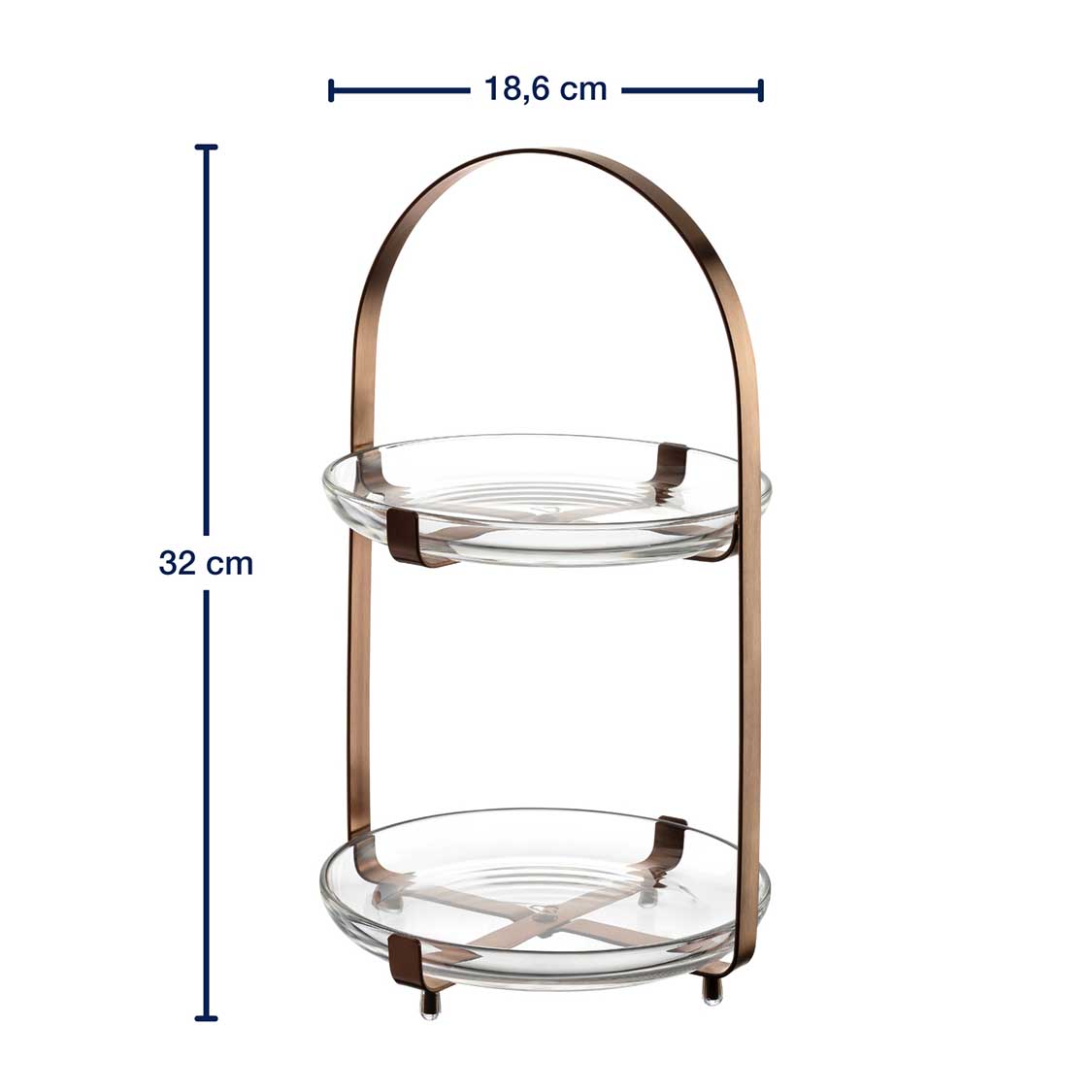Massangaben zu Etagere CUCINA kupfer 2-teilig