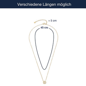 Massangaben zu Halskette CATHERINE 45 cm gold