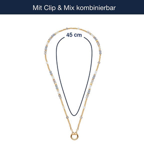 Massangaben zu Halskette BERNIE gold Clip & Mix