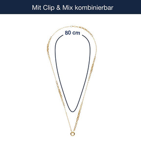 Massangaben zu Halskette SUZANNE gold Clip & Mix