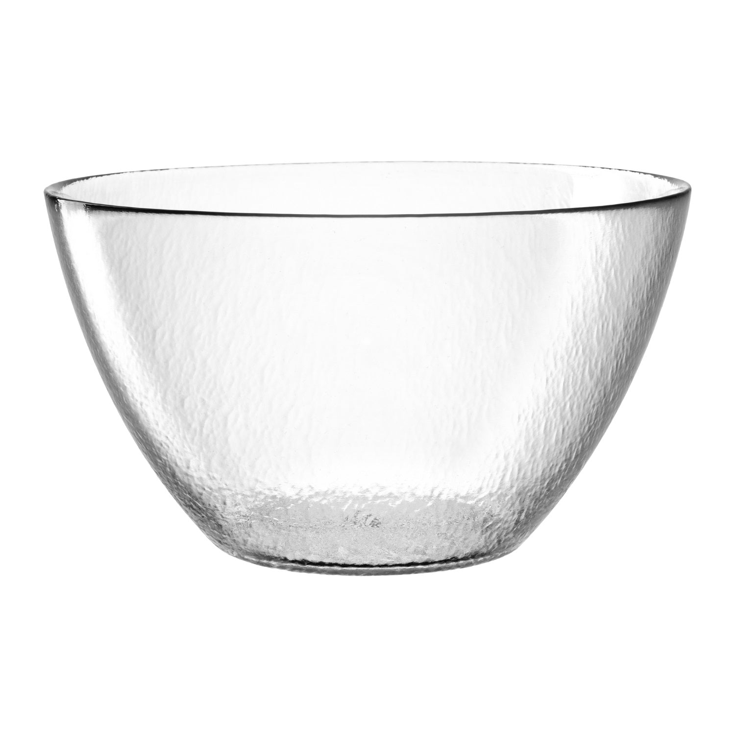 Schale ATTIVO 24 cm aus Glas, Strukturoberfläche, freigestellt