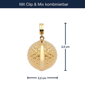 Massangaben zu Anhänger PINOU Clip & Mix gold