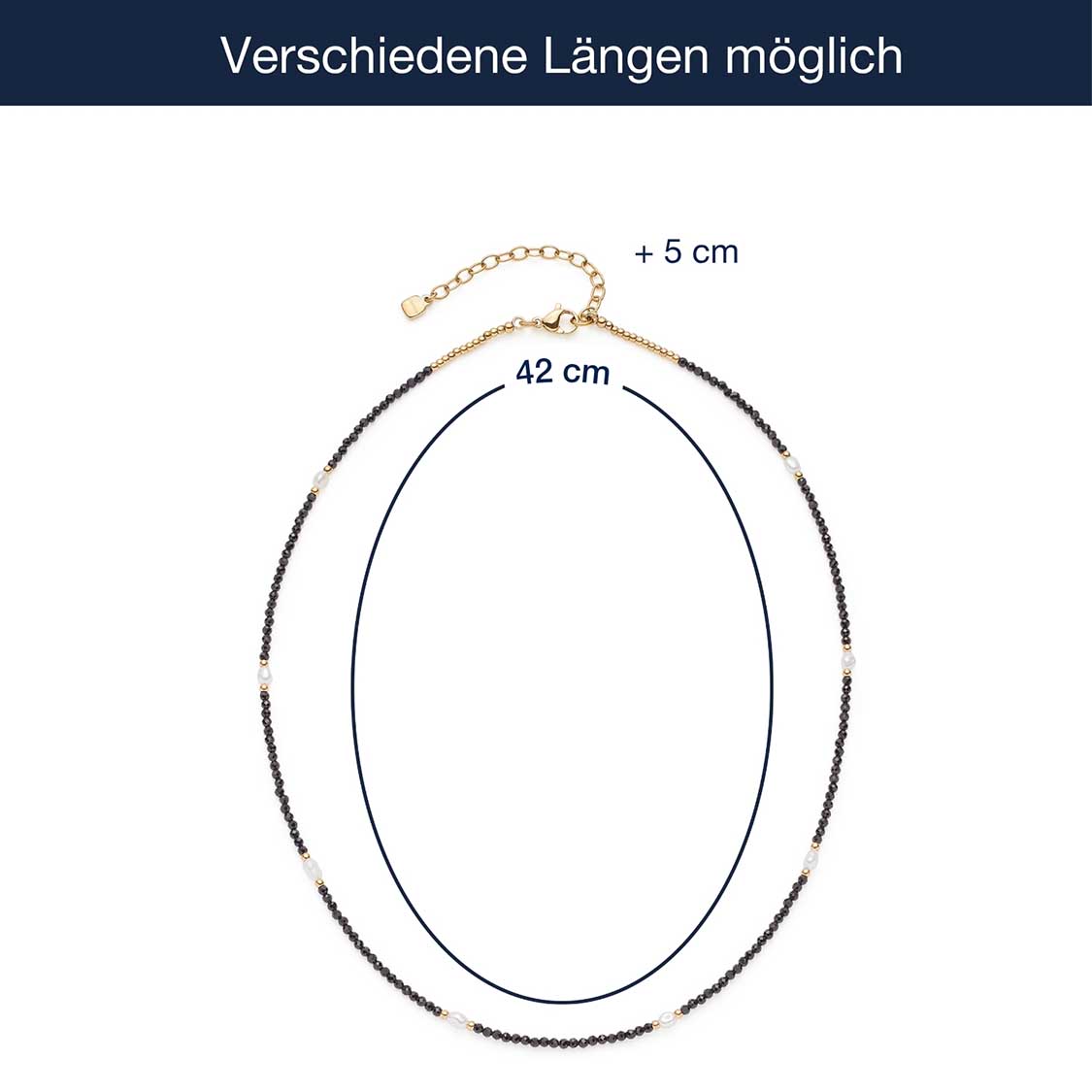 Massangaben zu Halskette NOLA 42 cm gold CIAO