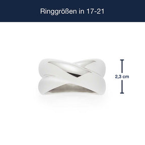 Massangaben zum Ring LISBETH 20, silber, Breite 2,3 cm