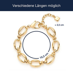 Massangaben zu Armband ANDREA gold