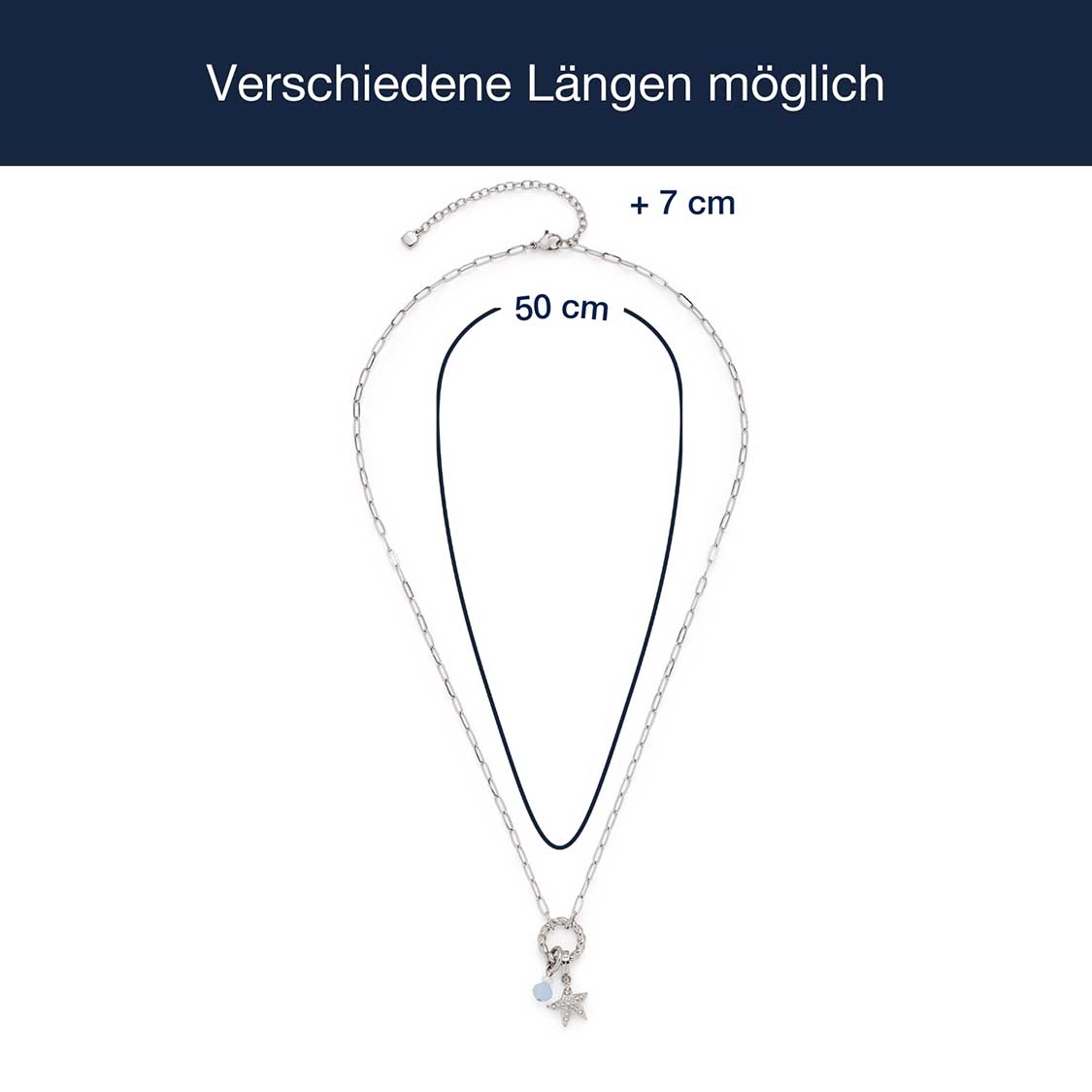 Massangaben zu Halskette FRANZI 50 cm Sommer Special