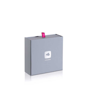 Halskette ANJA 45 cm in grauer Geschenkbox mit pink-farbener Schleife