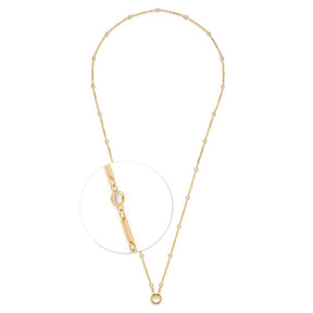 Halskette REBECCA 80 cm gold Clip & Mix mit Kettendetail
