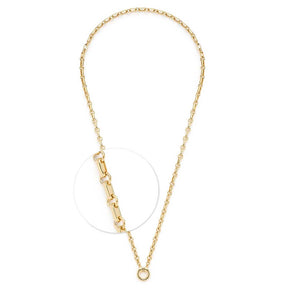 Halskette YVETTE gold mit Clip & Mix Verschluss, Detailansicht der Kettenglieder