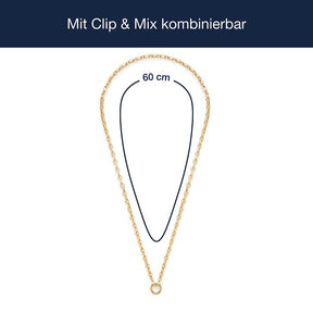 Massangaben zu Halskette YVETTE 60 cm gold Clip & Mix
