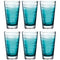 Trinkglas VARIO STRUTTURA 280 ml türkis 6er-Set
