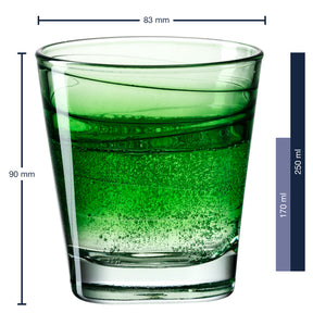 Massangaben zu Trinkglas VARIO STRUTTURA 250 ml grün