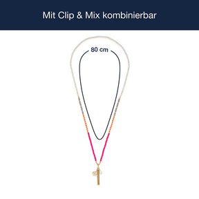 Massangaben zu Halskette SOLERA 80 cm gold pink