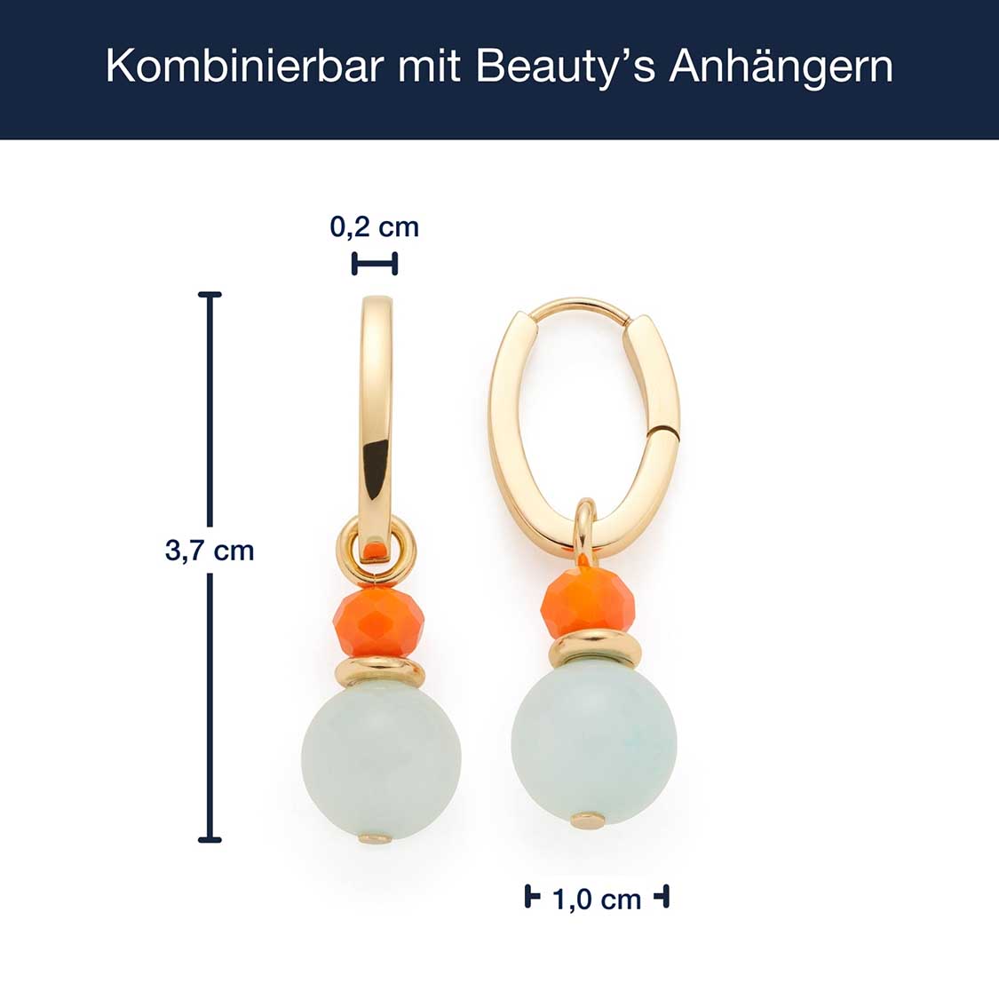 Massangaben zu Creole SOLERA gold blau