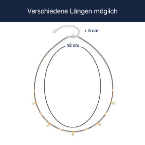 Massangaben zur Halskette ANNA 42 cm CIAO mit Kettenverlängerung