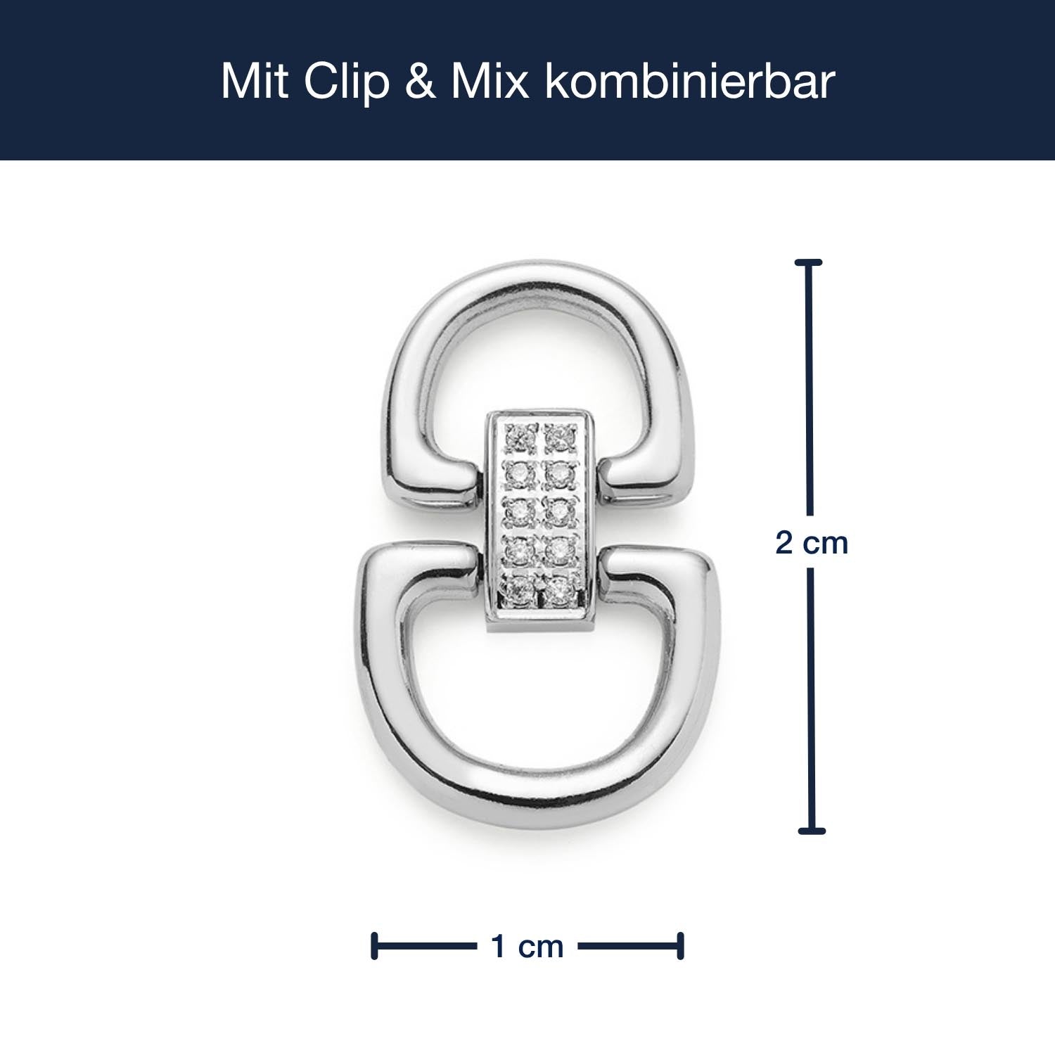 Massangaben zu Schäkel TUXIDO Clip & Mix mit Dimensionslinien