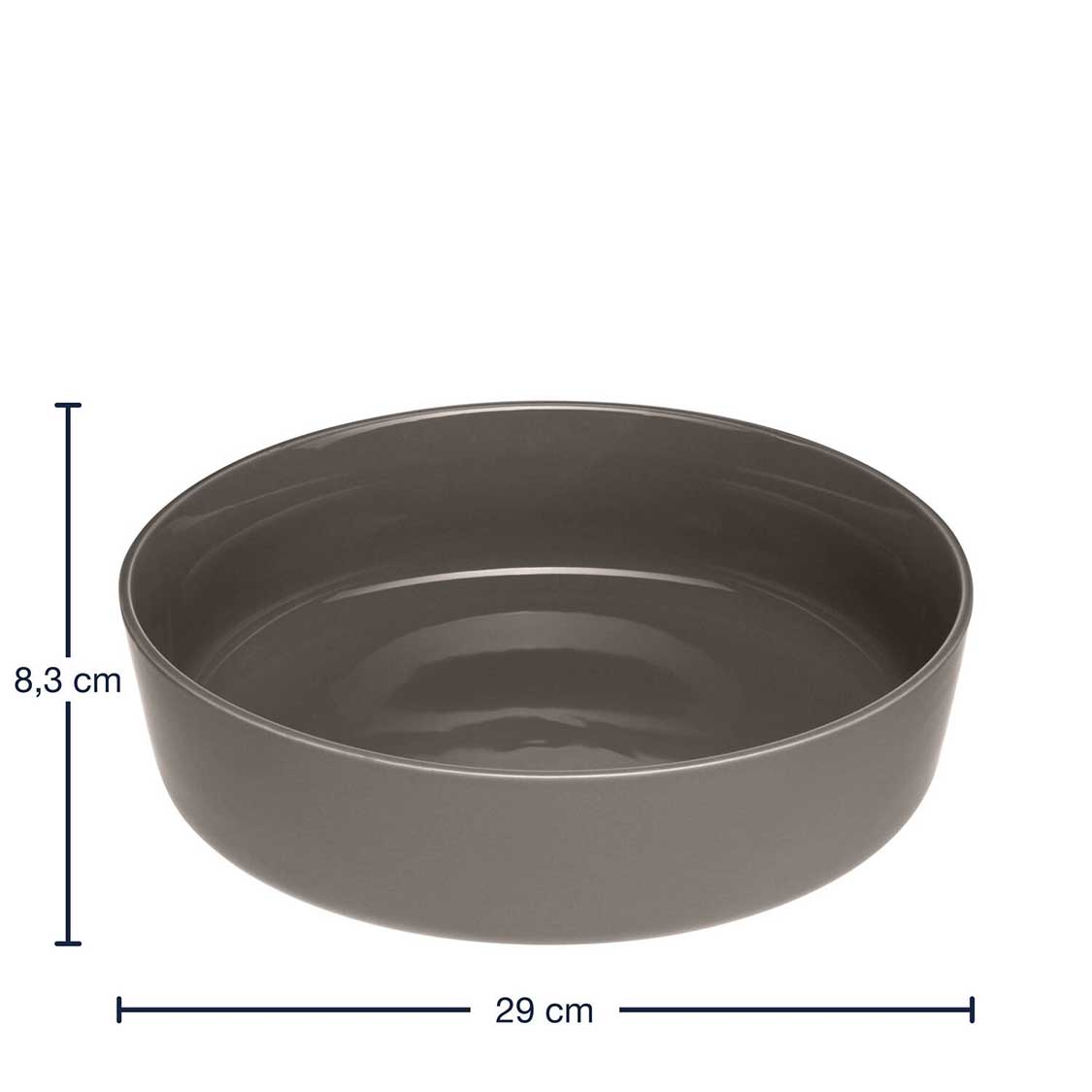 Massangaben zu Keramikschale ROMA 30 cm taupe