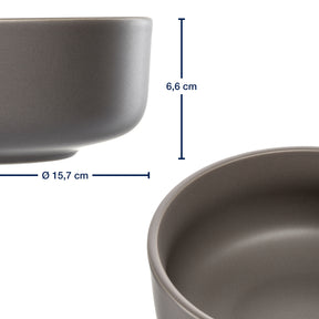 Massangaben zu Geschirrset ROMA taupe 12-teilig