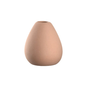 Keramikvase LUMINOSA in apricot auf weißem Hintergrund