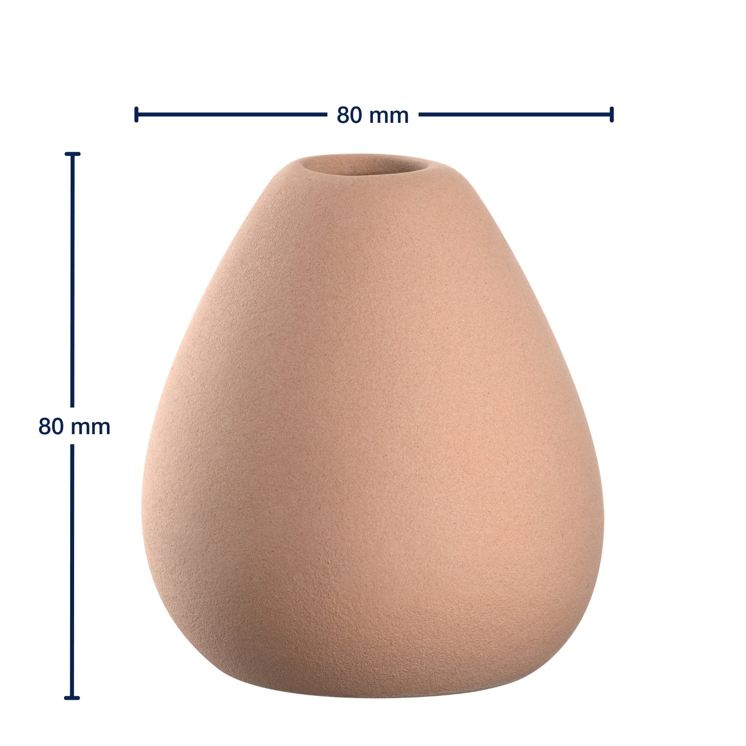 Massangaben zu Keramikvase LUMINOSA 8 cm apricot