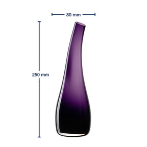 Massangaben zu Vase 25 violett LUMINOSA