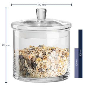 Massangaben zu Dose TOP 17 cm mit Müsli gefüllt