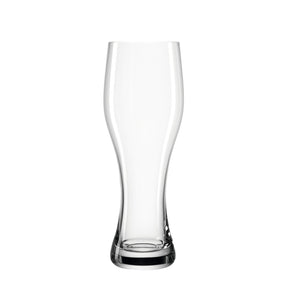 Weizenbierglas TAVERNA 500 ml, klares Glas, freigestellt vor weißem Hintergrund