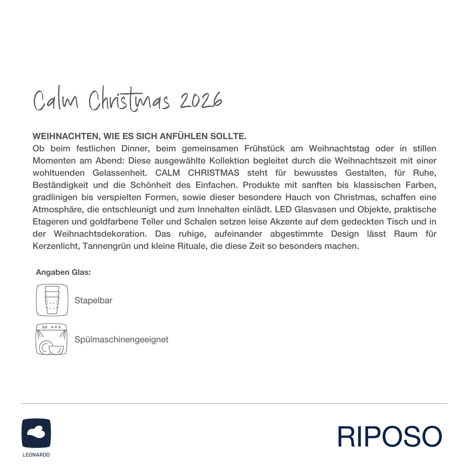 Trinkglas RIPOSO 330 ml Maus, mehrfarbig, mit Produktinformationen und Pflegeanleitung