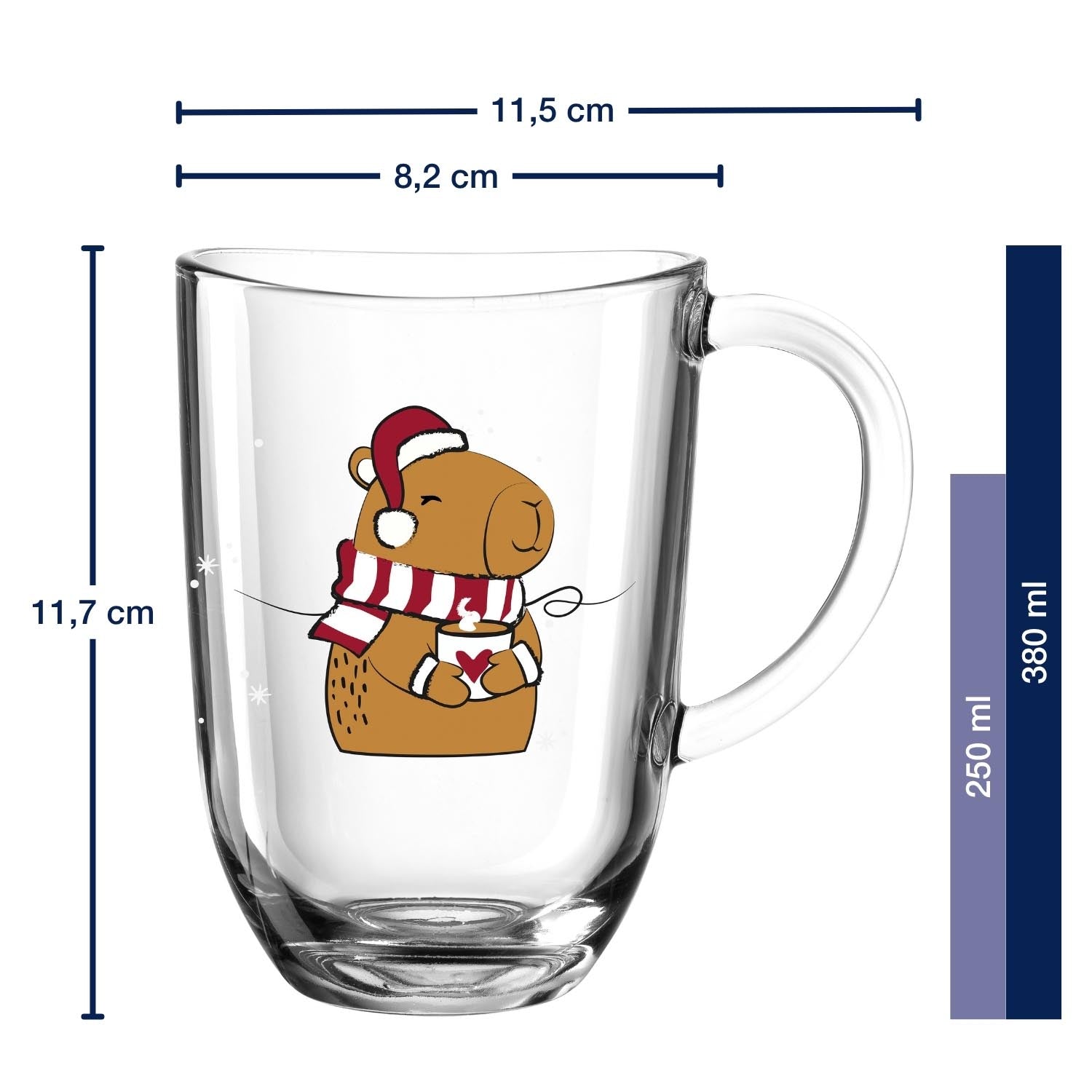Massangaben zu Tasse RIPOSO 380 ml Capybara