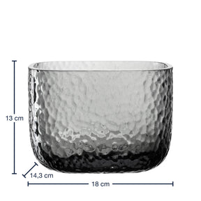 Massangaben zu Vase MARTELLO 13 cm grau